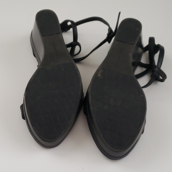 Rockport black leather wedge strappy sandal - Picture 4 of 7